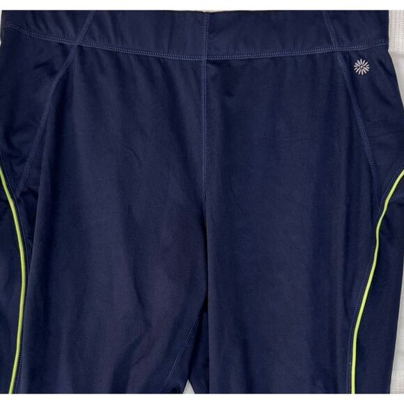 Tangerine Womens XL Athletic Leggings Blue Capri Polyester Spandex - Picture 2 of 8
